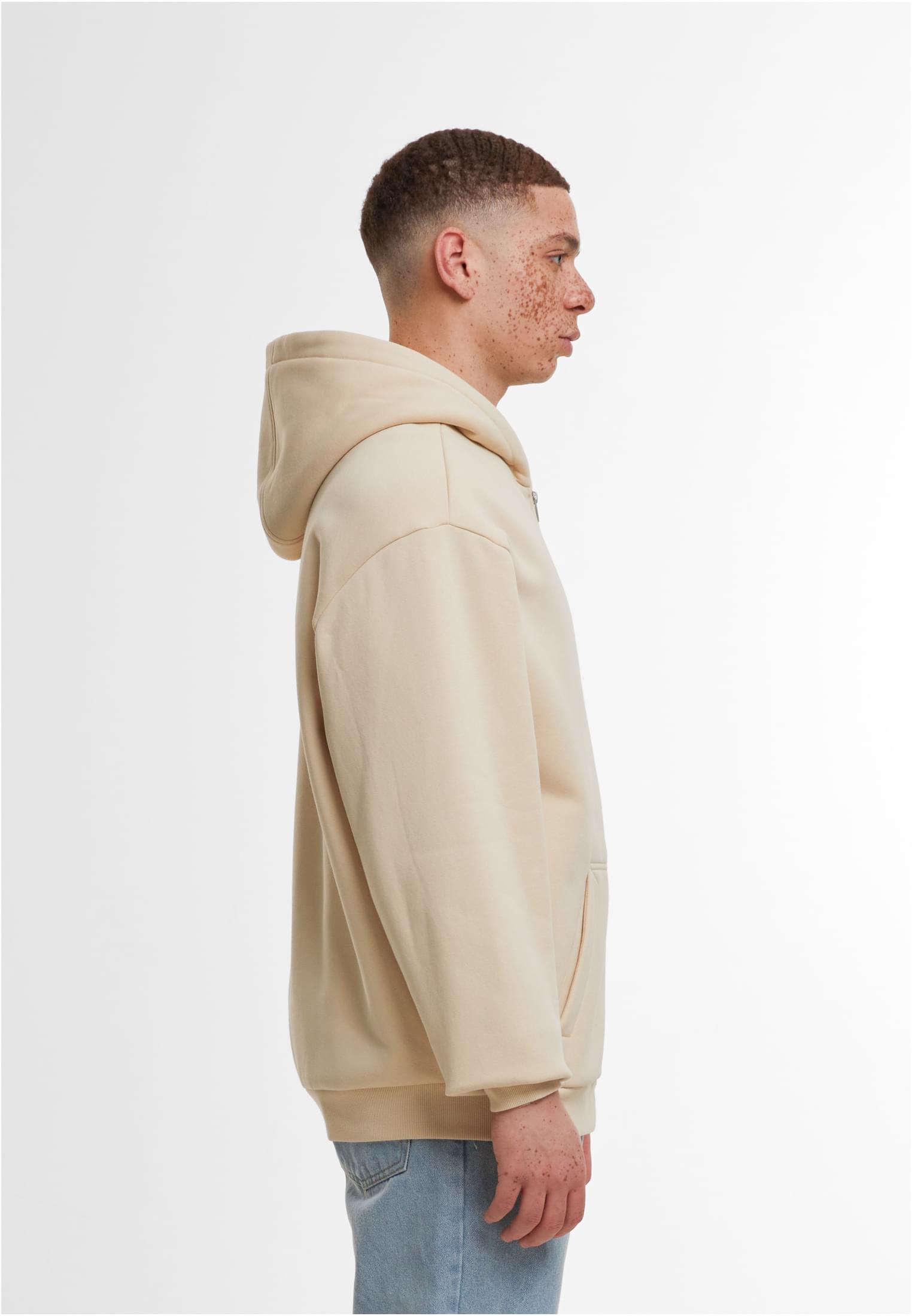 Loose Fit Zip Hoody sand | sand