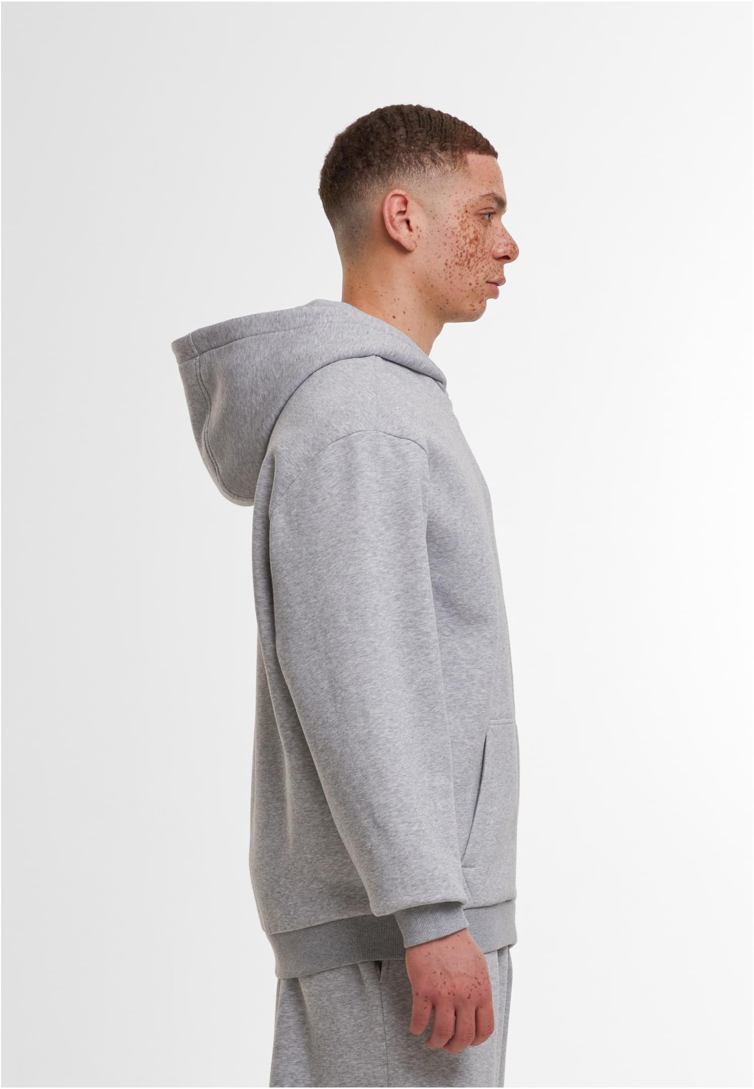 Loose Fit Zip Hoody heathergrey | heathergrey