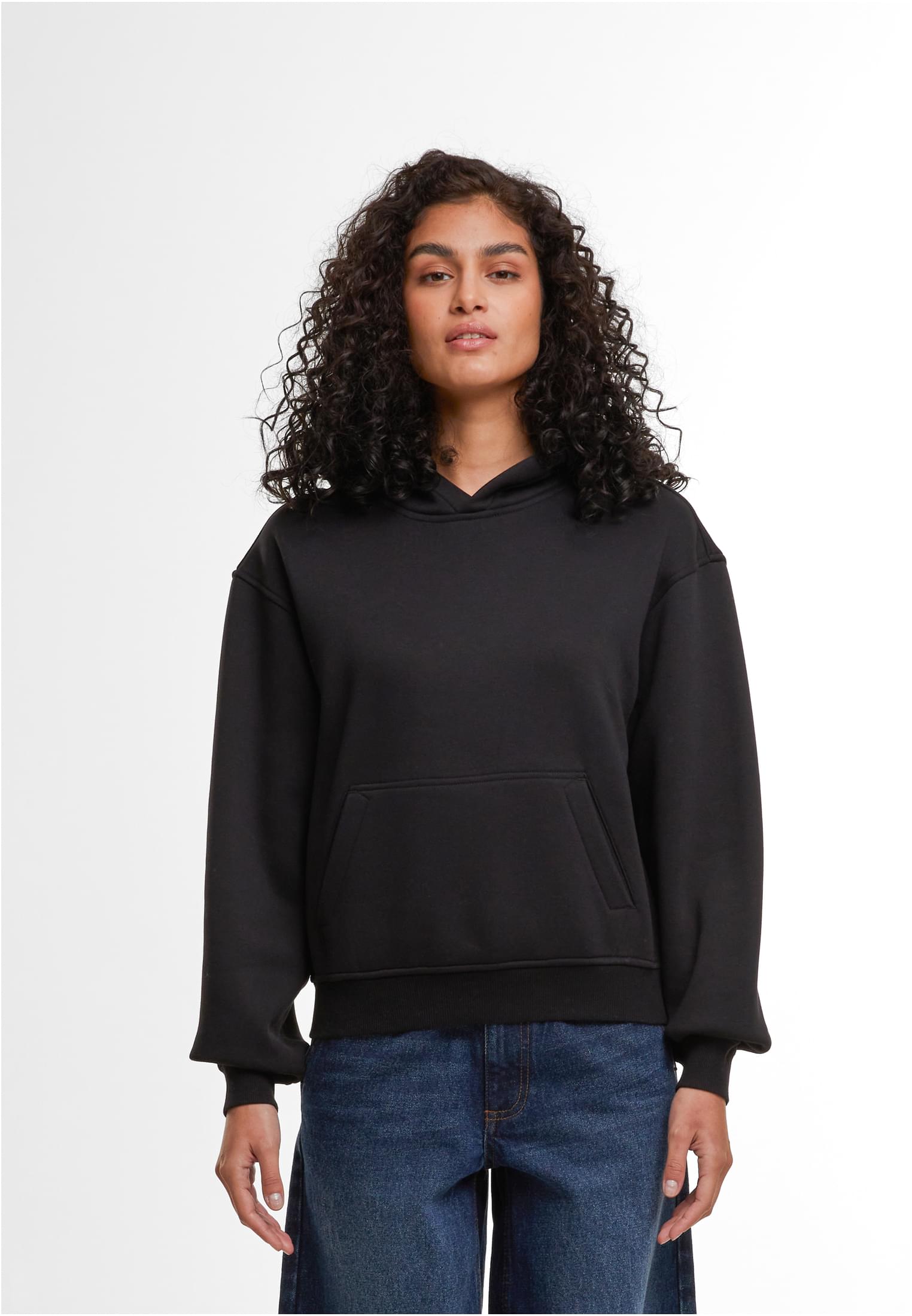 Ladies Loose Fit Hoody black | black
