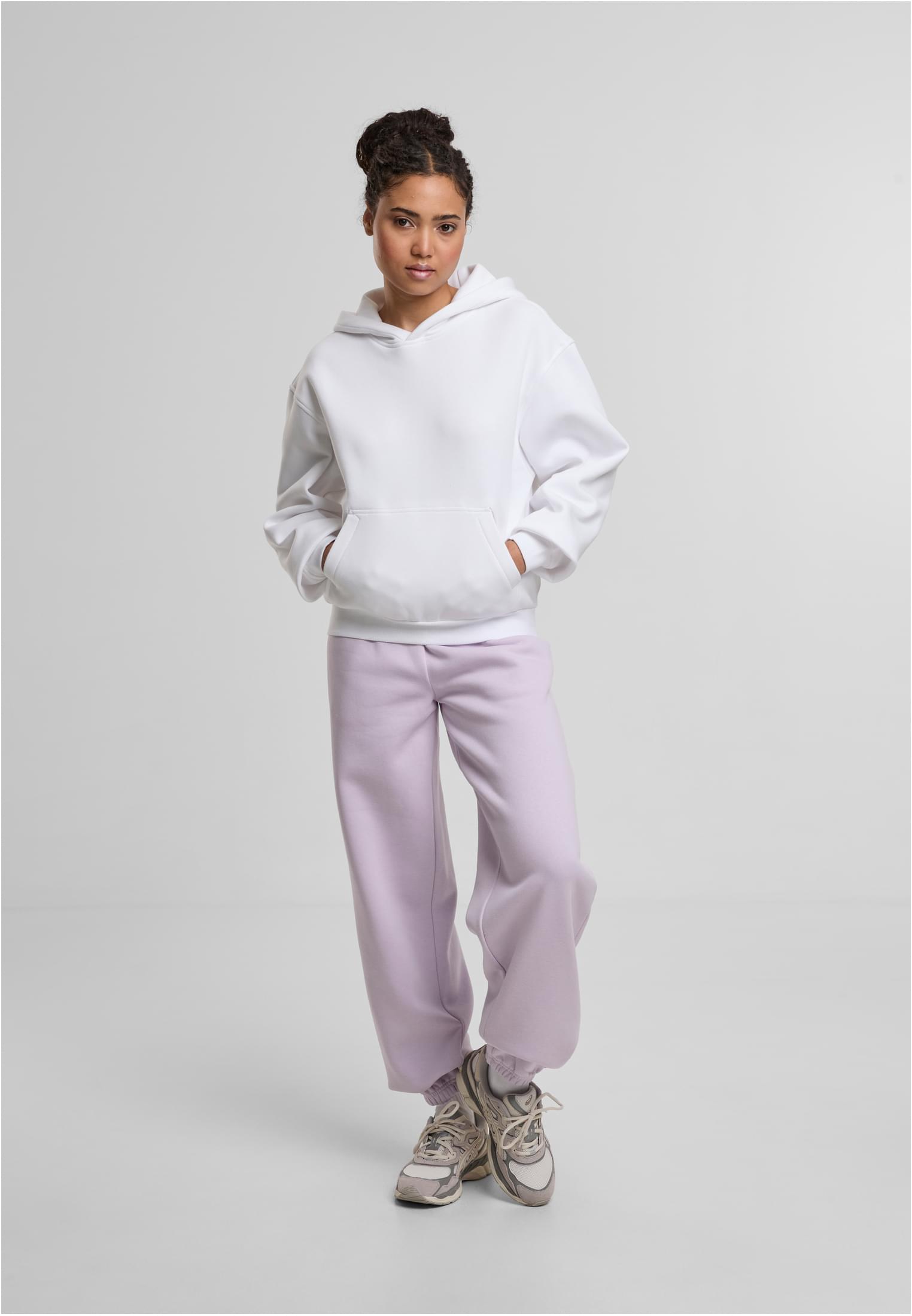 Ladies Loose Fit Hoody white | white