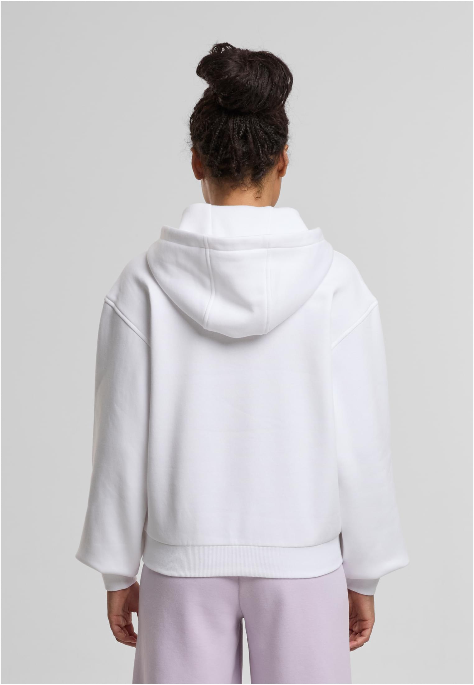 Ladies Loose Fit Hoody white | white