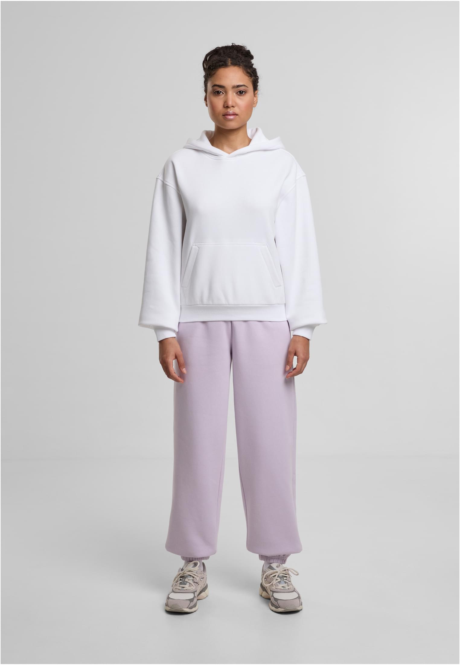 Ladies Loose Fit Hoody white | white