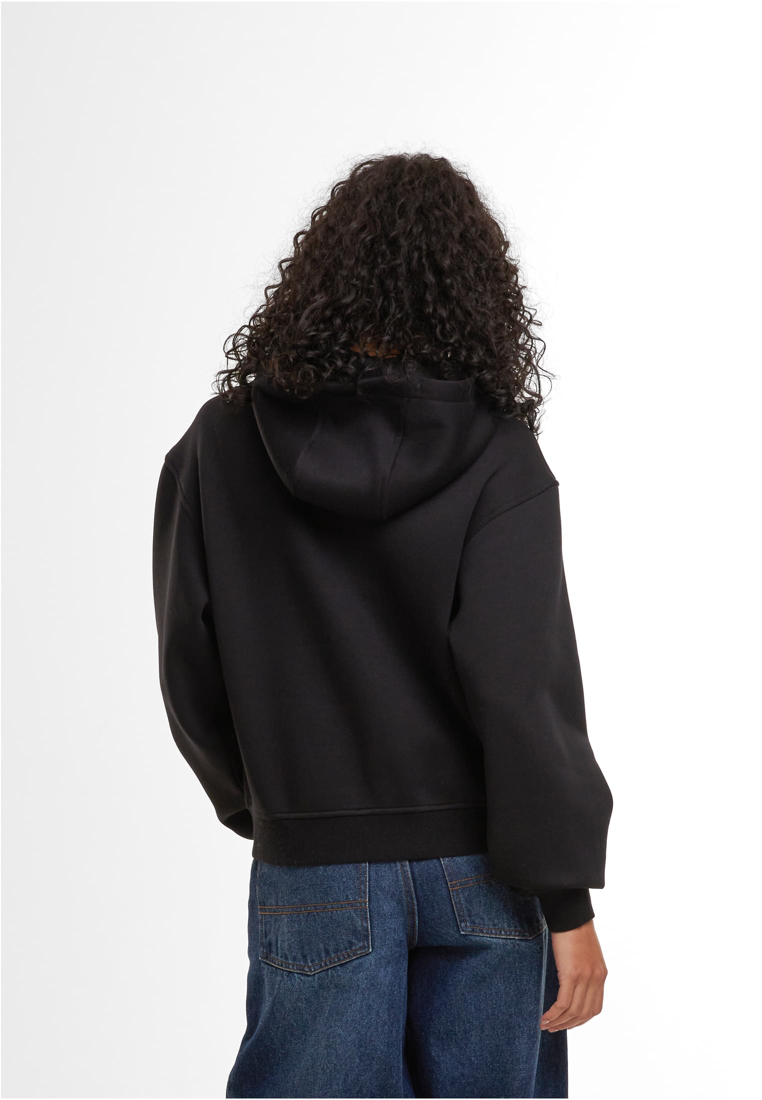 Ladies Loose Fit Hoody black | black