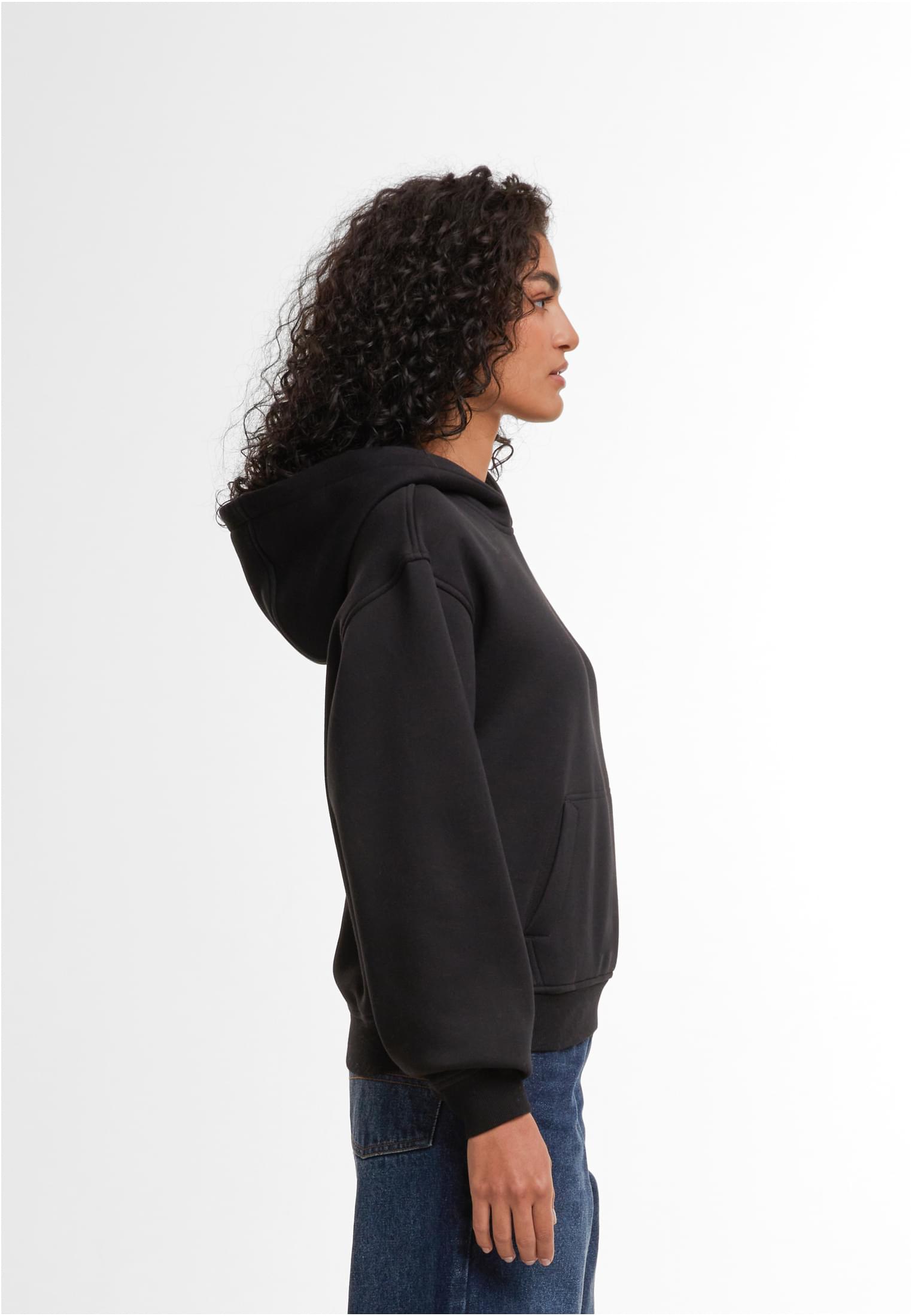 Ladies Loose Fit Hoody black | black