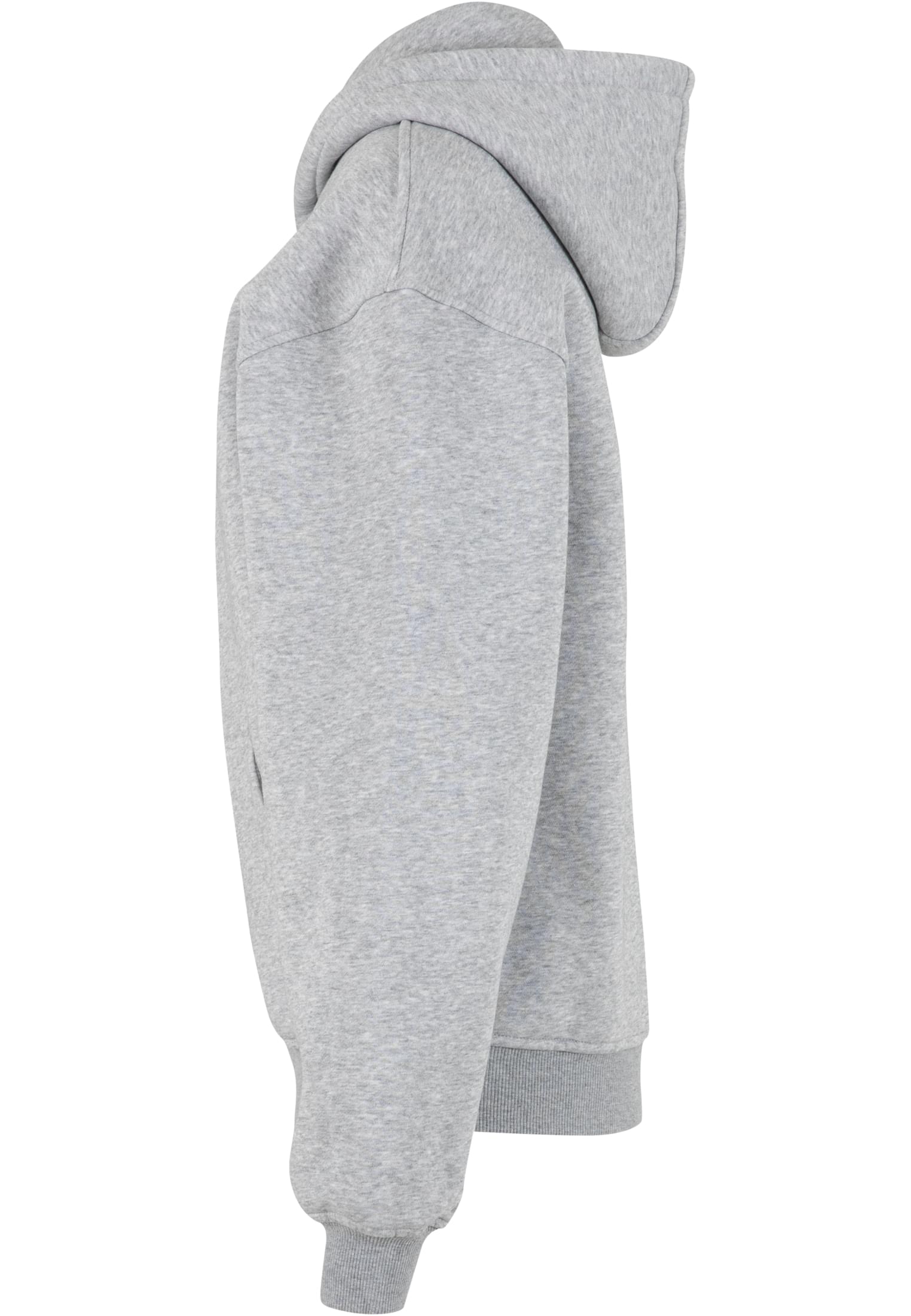 Ladies Loose Fit Zip Hoody heathergrey | heathergrey