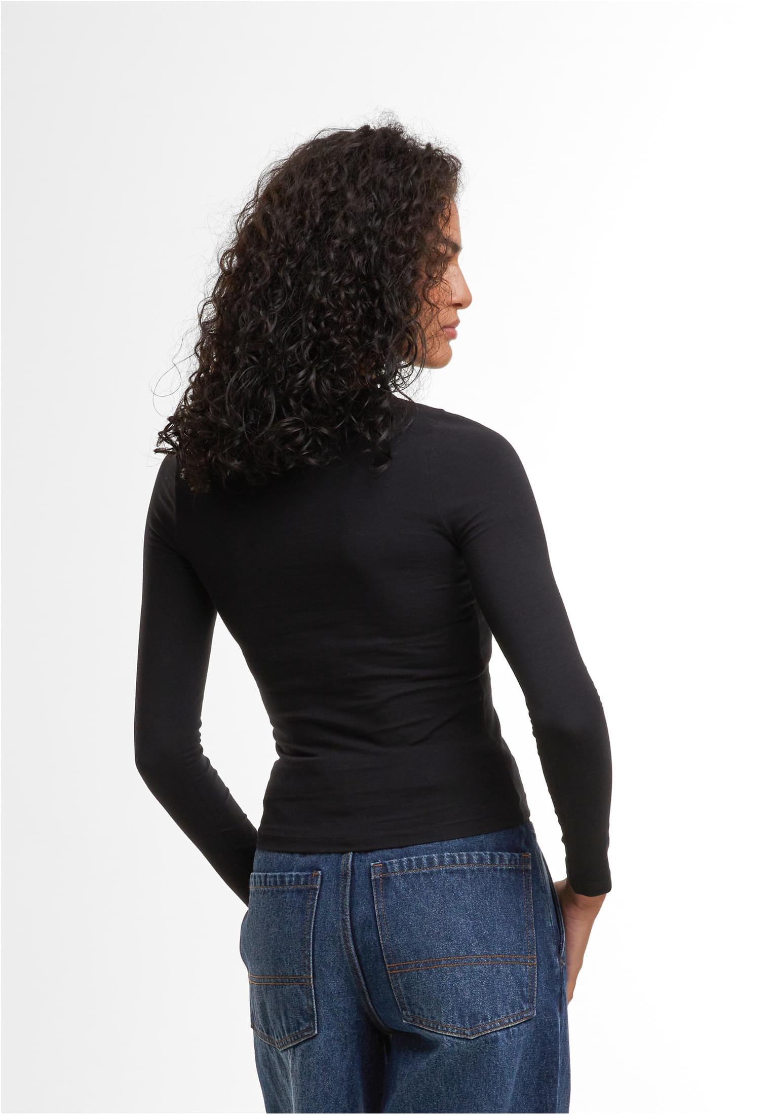 Ladies Ultra Slim Longsleeve black | black