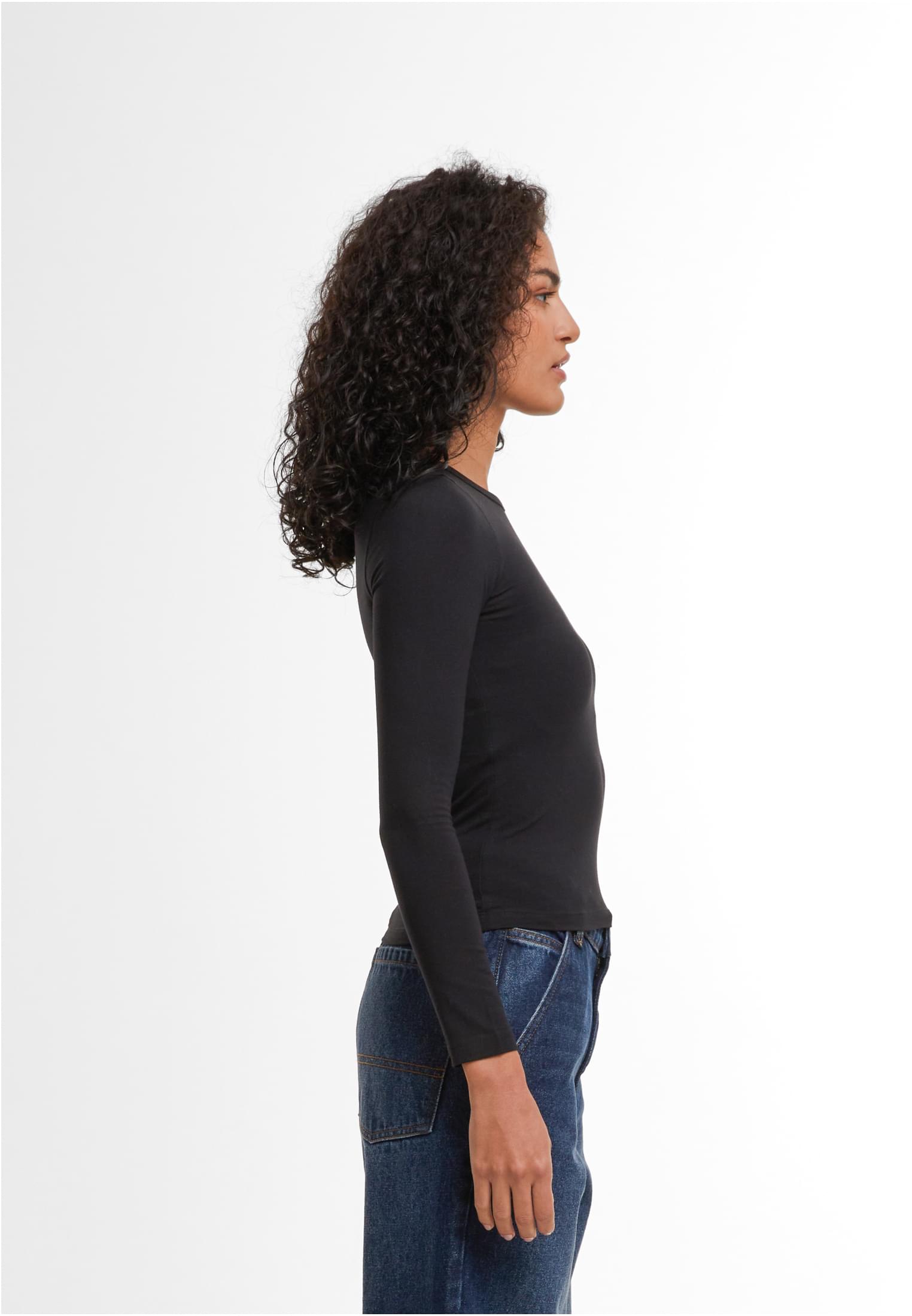 Ladies Ultra Slim Longsleeve black | black