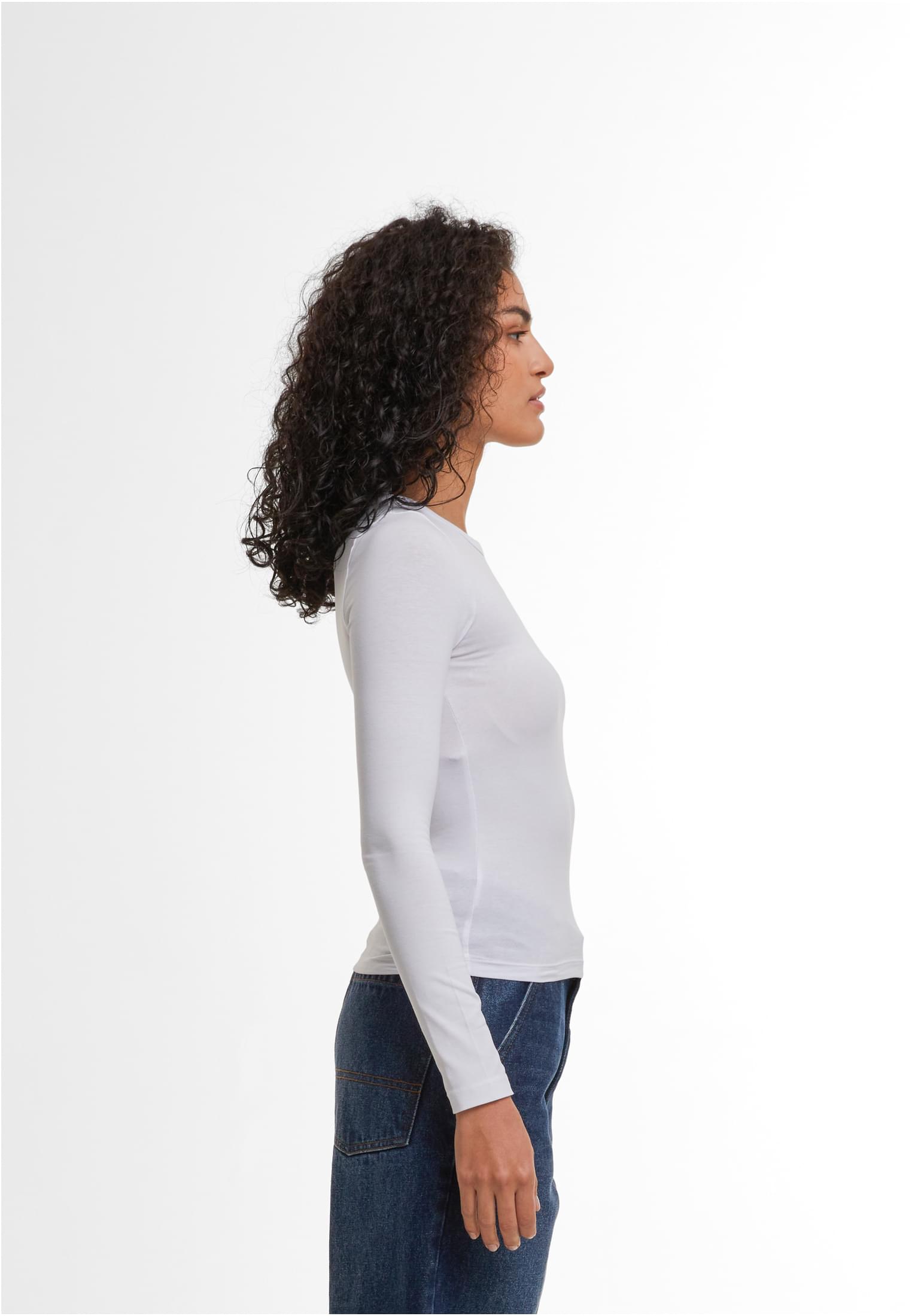 Ladies Ultra Slim Longsleeve white | white