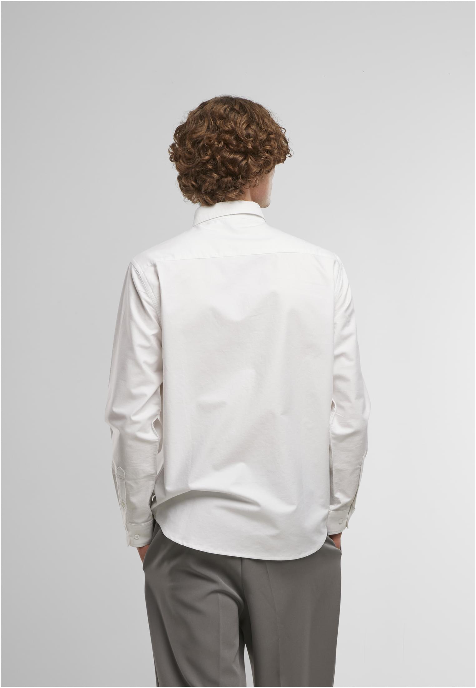 Button Up Oxford Shirt white | white