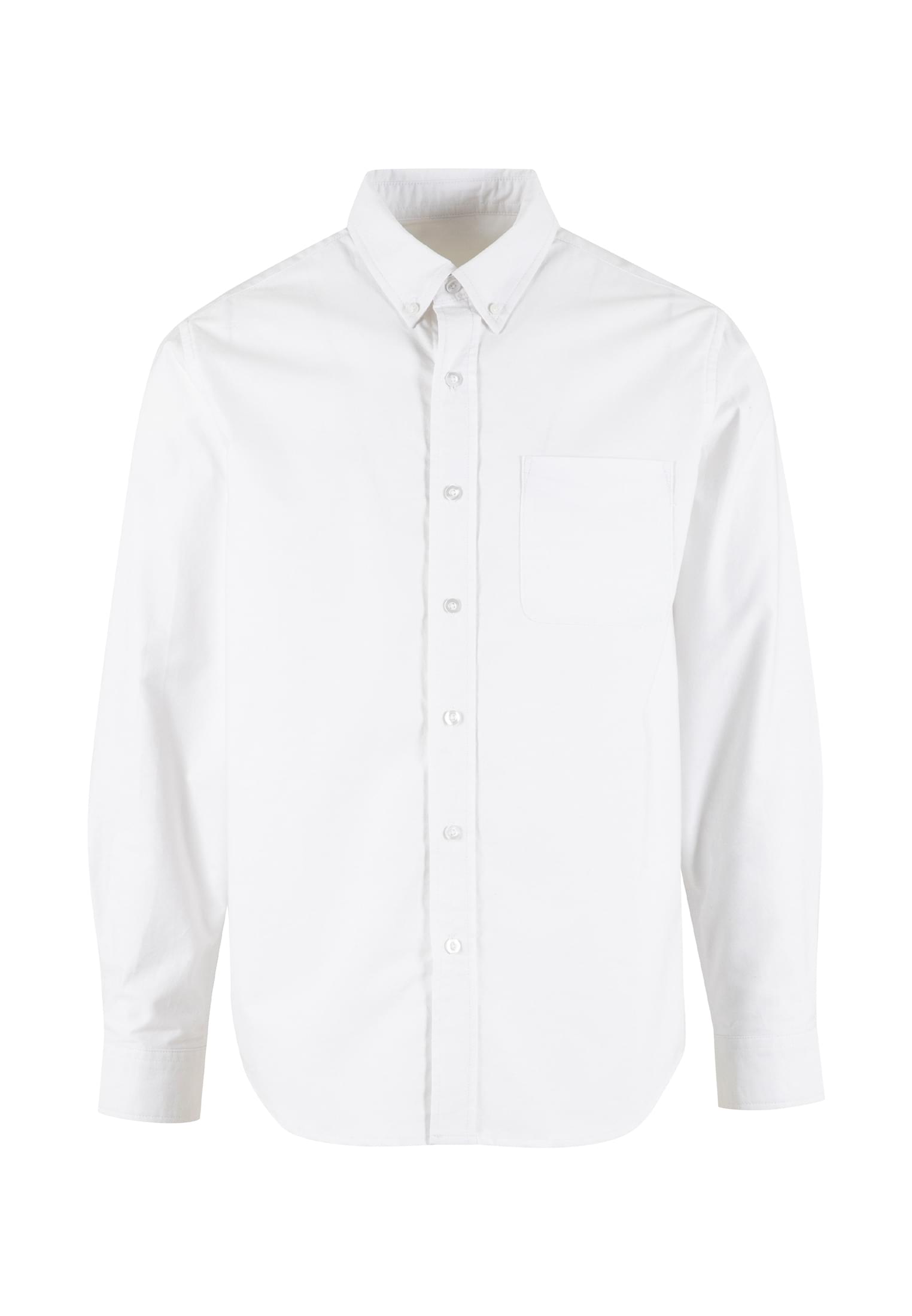 Button Up Oxford Shirt white | white