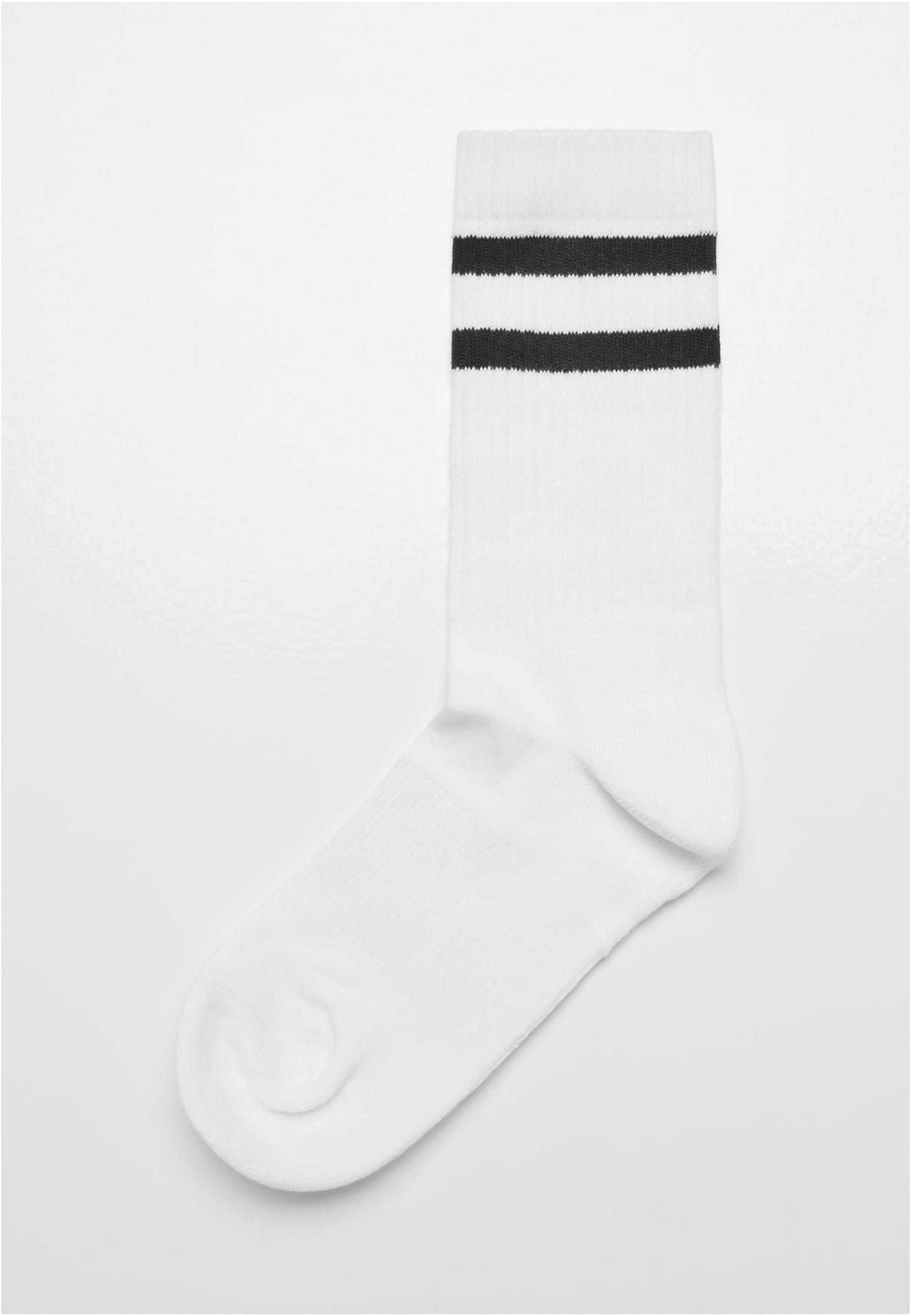 Double Stripe Socks 5-Pack white/black | white/black