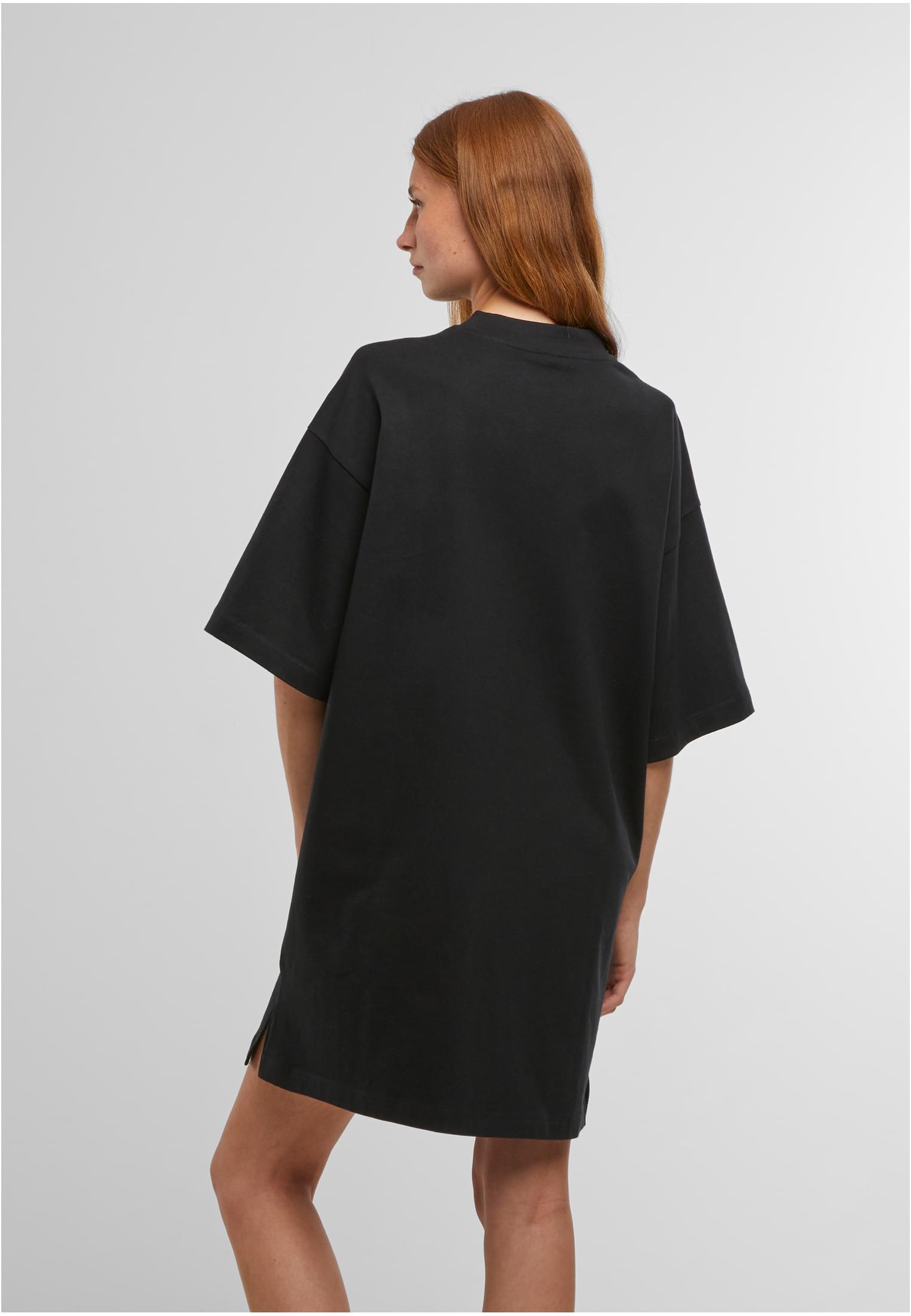 Ladies Heavy Oversized Tee Dress black | black