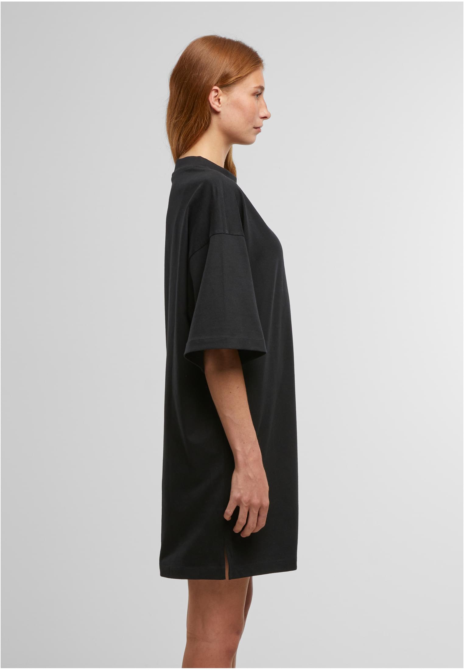 Ladies Heavy Oversized Tee Dress black | black
