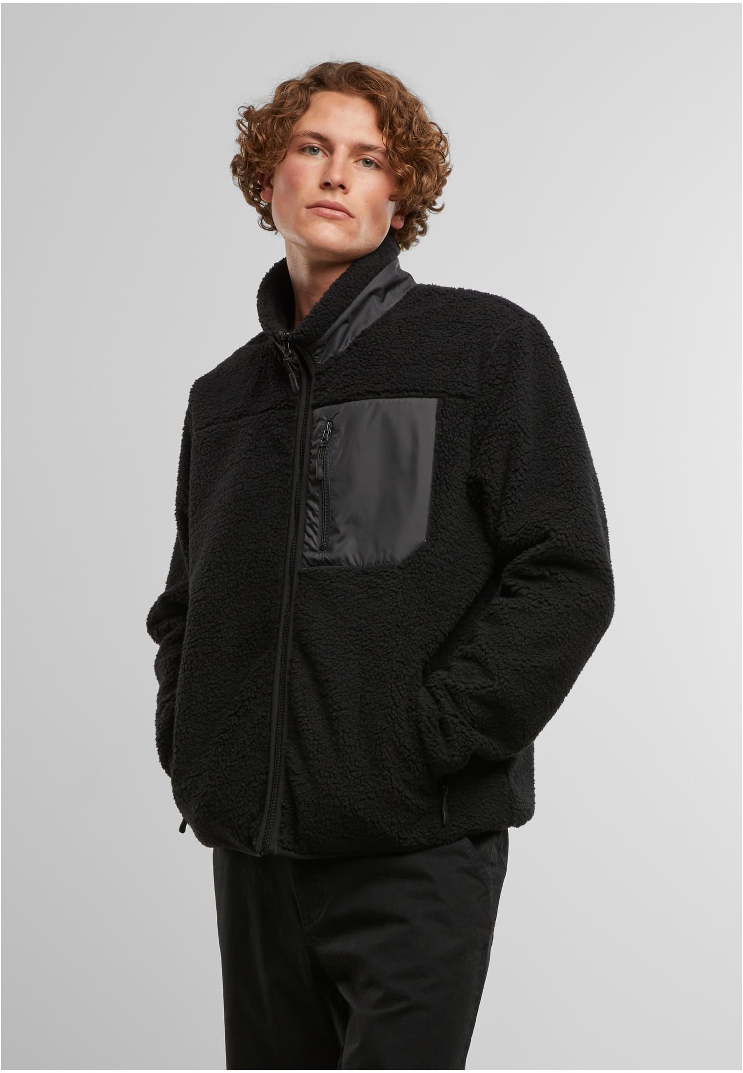 Bonded Sherpa Jacket black | black