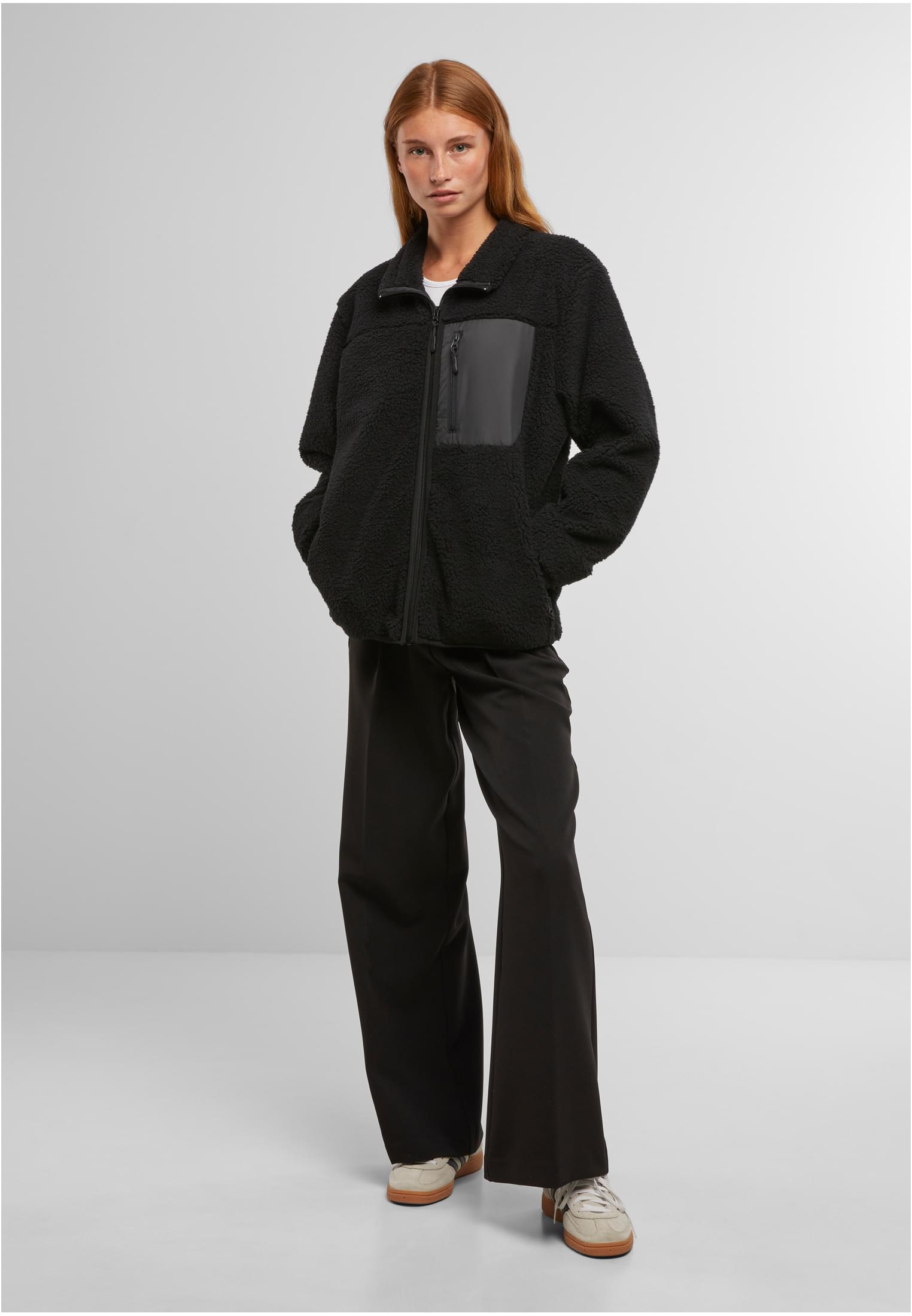 Bonded Sherpa Jacket black | black