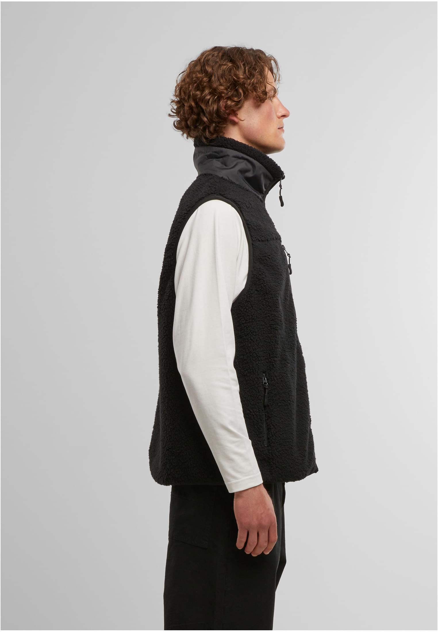 Bonded Sherpa Vest black | black